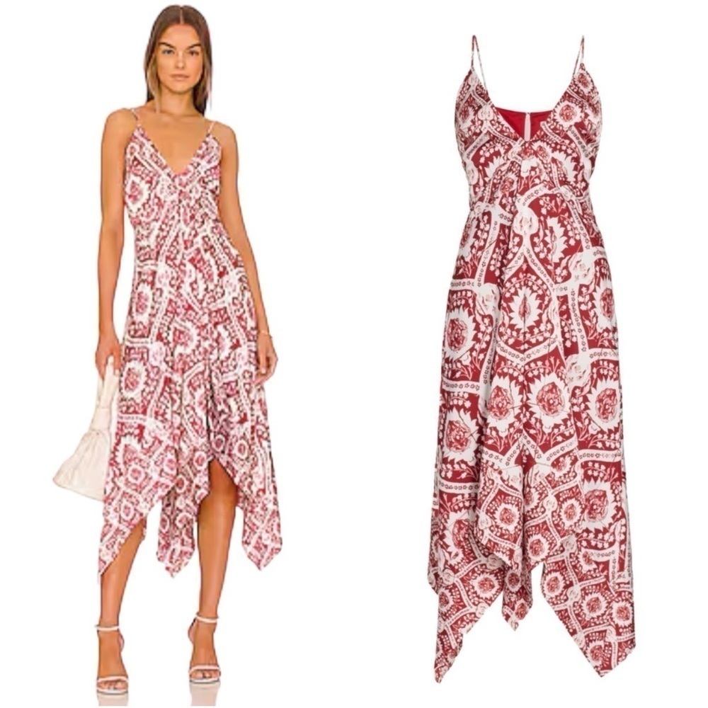 AMUR Krista Scarf Asymmetrical Dress Size 8
